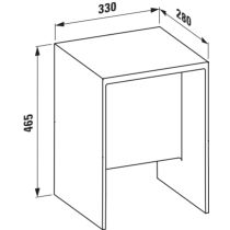 LAUFEN Kartell LAUFEN Stolička, Jantár 081, H3893300810001