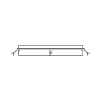LAUFEN SHOWER PROGRAMME Inštalačná konzola pre vaňovú 5-otvorovú batériu, pre inštaláciu na okraj vane, 318 × 96 mm, WI107922100000
