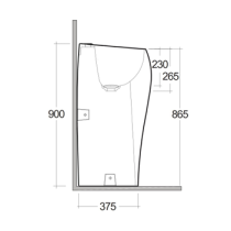 RAK CLOUD Umývadlo voľne stojacie freestanding 49x49 cm, CLOFS5001AWHA