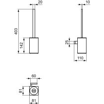 CONCA WC kefa hranatá, T4494A5