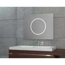 ZRKADLO 80x80 cm, s kruhovým svetlením v zrkadle Ø55 cm, AA8080