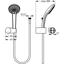 IdealRain sprchová sada S3, B9507