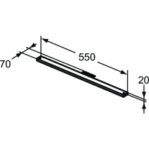 STRADA LED osvetlenie 55 cm, K2681