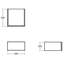 ADAPTO Nástenná skrinka 50 cm, U8421FW