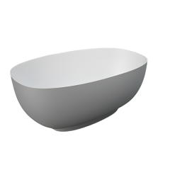 RAK CLOUD Voľne stojaca vaňa 140x72x56/52 cm, matná biela/matná grey CLOBT14075.503 RAK CLOUD Voľne stojaca vaňa 140x72x56/52 cm, matná biela/matná grey CLOBT14075.503