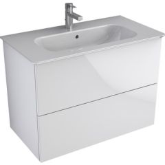ALPHASOFT+ Umývadlo a skrinka pod umývadlo 80 cm, dvojzásuvka, PA0034ZW, T055801