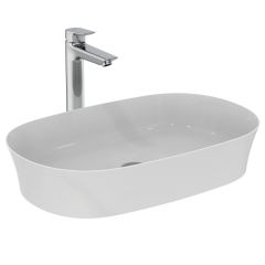 IPALYSS Umývadlo na dosku ovál 60x38 cm bez prepadu, bez otvoru pre batériu, E139601 IPALYSS Umývadlo na dosku ovál 60x38 cm bez prepadu, bez otvoru pre batériu, E139601