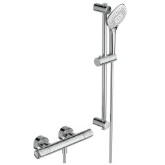 CERATHERM T100 Sprchová nástenná termostatická batéria, so sprcovou kombináciou tyč 60 cm, A7234AA CERATHERM T100 Sprchová nástenná termostatická batéria, so sprcovou kombináciou tyč 60 cm, A7234AA