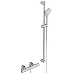 CERATHERM T100 Sprchová nástenná termostatická batéria, so sprcovou kombináciou tyč 90 cm, A7235AA CERATHERM T100 Sprchová nástenná termostatická batéria, so sprcovou kombináciou tyč 90 cm, A7235AA
