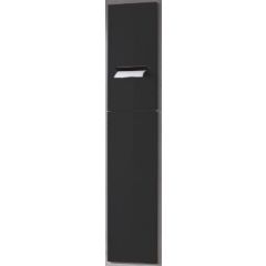 ASIS 2.1 Vstavaný WC modul 80 cm, 2-dvierkový, Ľavé, čierné sklo, ASIS21LB, 975427551, 975000051