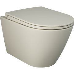 PACK, RAK FEELING RIMLESS WC závesné matná greige 52x36 cm, + WC sedadlo Slow-closing, PA0032.505 PACK, RAK FEELING RIMLESS WC závesné matná greige 52x36 cm, + WC sedadlo Slow-closing, PA0032.505