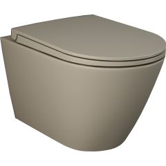 PACK, RAK FEELING RIMLESS WC závesné matná cappuccino 52x36 cm, + WC sedadlo Slow-closing, PA0032.514 PACK, RAK FEELING RIMLESS WC závesné matná cappuccino 52x36 cm, + WC sedadlo Slow-closing, PA0032.514