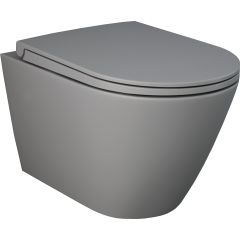 PACK, RAK FEELINF RIMLESS WC závesné matná grey 52x36 cm, + WC sedadlo Slow-closing, PA0032.503 PACK, RAK FEELINF RIMLESS WC závesné matná grey 52x36 cm, + WC sedadlo Slow-closing, PA0032.503