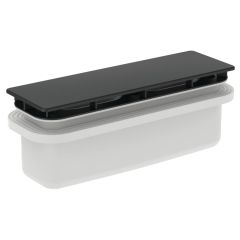 Obdlžníkový odpad s čiernym krytom odpadu - T4493V3