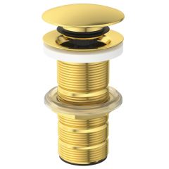 UNIV Click-clack uzatvárateľná garnitúra pre umývadla bez prepadu, farba Brushed Gold, E1483A2 UNIV Click-clack uzatvárateľná garnitúra pre umývadla bez prepadu, farba Brushed Gold, E1483A2