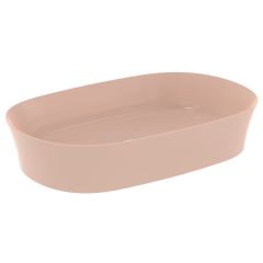 IPALYSS Umývadlo na dosku ovál 60x38 cm bez prepadu, bez otvoru pre batériu, farba ružová matná, E1396V7 IPALYSS Umývadlo na dosku ovál 60x38 cm bez prepadu, bez otvoru pre batériu, farba ružová matná, E1396V7