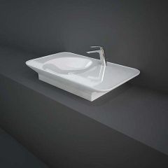 RAK VALET Umývadlo 92x50,5 cm, s odkladacou plochou vpravo,  VALWB09201AWHA