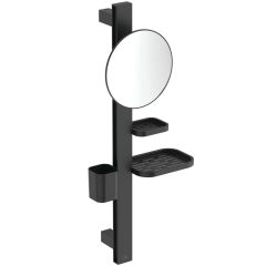 ALU+ Beauty Bar S, tyč s príslušenstvom 70 cm a zrkadlom kozmetické 20 cm, Hodvábne čierná, BD589XG ALU+ Beauty Bar S, tyč s príslušenstvom 70 cm a zrkadlom kozmetické 20 cm, Hodvábne čierná, BD589XG