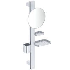 ALU+ Beauty Bar S, tyč s príslušenstvom 70 cm a zrkadlom kozmetické 20 cm, Strieborná , BD589SI ALU+ Beauty Bar S, tyč s príslušenstvom 70 cm a zrkadlom kozmetické 20 cm, Strieborná , BD589SI