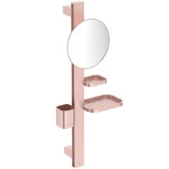 ALU+ Beauty Bar S, tyč s príslušenstvom 70 cm a zrkadlom kozmetické 20 cm, Rosé - Ružová , BD589RO ALU+ Beauty Bar S, tyč s príslušenstvom 70 cm a zrkadlom kozmetické 20 cm, Rosé - Ružová , BD589RO