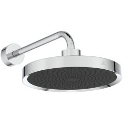 IDEALRAIN SOLOS 1-funkčná hlavová sprcha Ø 330 mm s LED svetlom, so stropným pripojením, farba povrchu chróm,A7888AA