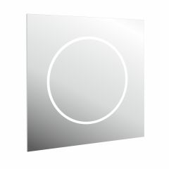 ZRKADLO 80x80 cm, s kruhovým svetlením v zrkadle Ø55 cm, AA8080
