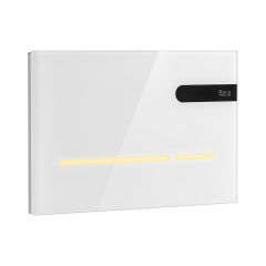 JIKA Modul EP2, bezdotykové tlačidlo, dual flush, biele sklo, farebné osvetlenie, A890102009