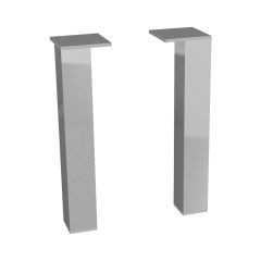 JIKA Cube Nohy k závesným umývadlovým skrinkám, 1 pár, 237-247 mm, chróm, H494402 JIKA Cube Nohy k závesným umývadlovým skrinkám, 1 pár, 237-247 mm, chróm, H494402