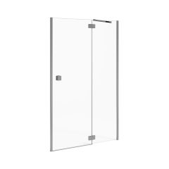 JIKA Pure Sprchové dvere jednokrídlové s pevným segmentom, pravé, strieborný lesklý profil, H254427 JIKA Pure Sprchové dvere jednokrídlové s pevným segmentom, pravé, strieborný lesklý profil, H254427