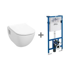JIKA Mio Set: závesný klozet Mio-N Rimless s viditeľným uchytením + podomietkový modul, H600716
JIKA Mio Set: závesný klozet Mio-N Rimless s viditeľným uchytením + podomietkový modul, H600716