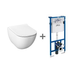 JIKA Mio Set: závesný klozet Mio-N Rimless so skrytým uchytením + podomietkový modul, H600714
JIKA Mio Set: závesný klozet Mio-N Rimless so skrytým uchytením + podomietkový modul, H600714