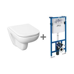 JIKA Deep by Jika Set: závesný klozet Deep by JIKA Rimless + podomietkový modul, H600614 JIKA Deep by Jika Set: závesný klozet Deep by JIKA Rimless + podomietkový modul, H600614