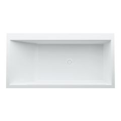 LAUFEN Kartell LAUFEN Vaňa, vstavaná verzia, materiál Sentec, pravý roh, s plochou pre armatúru, s prepadom na čelnej strane, s nohami, 1700x860x440 mm, H2233310006161