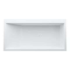 LAUFEN Kartell LAUFEN Vaňa, materiál Sentec, pravý roh, s L-panelom ľavým, s plochou pre armatúru, s prepadom na čelnej strane, s nohami, 1700x860x440 mm, H2233350006161