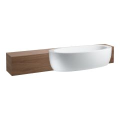 LAUFEN ILBAGNOALESSI Vaňa, polozápustná, s polovičným panelom, sanitárny akrylát, 2030x1020x460 mm, H2449700000001