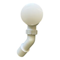 LAUFEN  Vaňový sifón pre voľne stojace vane, pohľadový kryt z materiálu Marbond, H2951320000001