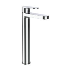 LAUFEN NEJA Umývadlová stojančeková páková batéria pre umývadlové misy s výtokom 132 mm, kartuša Eco+, prietok 5,7 l/min, bez automatického výpustu, Chróm 004, H3115180041201