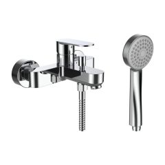 LAUFEN NEJA Vaňová nástenná páková batéria, s ručnou sprchou 80 mm, 1 funkcia a syntetickou sprchovou hadicou 1600 mm, Chróm 004, H3215170041311 LAUFEN NEJA Vaňová nástenná páková batéria, s ručnou sprchou 80 mm, 1 funkcia a syntetickou sprchovou hadicou 1600 mm, Chróm 004, H3215170041311