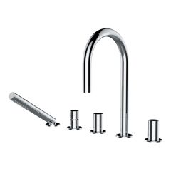 LAUFEN Kartell LAUFEN Vaňová päťotvorová batéria, ramienko 17,3 cm, Chróm 004, H3223350042821 LAUFEN Kartell LAUFEN Vaňová päťotvorová batéria, ramienko 17,3 cm, Chróm 004, H3223350042821