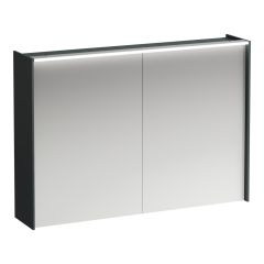LAUFEN LANI Zrkadlová skrinka, 1000 mm, 2 dvere, s vodorovným LED osvetlením, 2 sklenené poličky, el. zásuvka, 1020x210x715 mm, Šedá traffic 266, H4037921122661 LAUFEN LANI Zrkadlová skrinka, 1000 mm, 2 dvere, s vodorovným LED osvetlením, 2 sklenené poličky, el. zásuvka, 1020x210x715 mm, Šedá traffic 266, H4037921122661