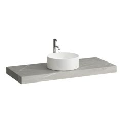 LAUFEN ARUN Umývadlová doska 1200, s výrezom uprostred, hrúbka 80 mm, vr. otvoru pre batériu, vr. 2 nástenných držiakov, 1205x505x80 mm, Výber kamenných dekorov 770, H4191251517701 LAUFEN ARUN Umývadlová doska 1200, s výrezom uprostred, hrúbka 80 mm, vr. otvoru pre batériu, vr. 2 nástenných držiakov, 1205x505x80 mm, Výber kamenných dekorov 770, H4191251517701