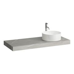 LAUFEN ARUN Umývadlová doska 1200, s výrezom vpravo, hrúbka 80 mm, vr. otvoru pre batériu, vr. 2 nástenných držiakov, 1205x505x80 mm, Výber kamenných dekorov 770, H4191271517701 LAUFEN ARUN Umývadlová doska 1200, s výrezom vpravo, hrúbka 80 mm, vr. otvoru pre batériu, vr. 2 nástenných držiakov, 1205x505x80 mm, Výber kamenných dekorov 770, H4191271517701