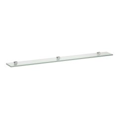 LAUFEN FRAME 25 Sklenená polička s 3 upevnením na stenu 1000 x120 mm, Čierna matná 450, H4475869004501