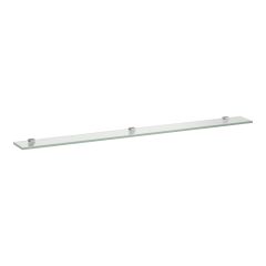 LAUFEN FRAME 25 Sklenená polička s 3 upevnením na stenu 1200 x120 mm, Čierna matná 450, H4475879004501