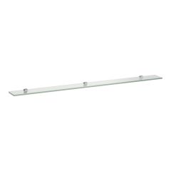 LAUFEN FRAME 25 Sklenená polička s 3 upevnením na stenu 1300 x120 mm, Čierna matná 450, H4475889004501
