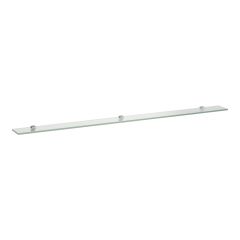 LAUFEN FRAME 25 Sklenená polička s 3 upevnením na stenu 1500 x120 mm, Čierna matná 450, H4475899004501