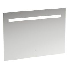 LAUFEN LEELO Zrkadlo, 1000 mm v hliníkovom ráme, s vodorovným LED osvetlením, 1 dotykový senzor (Zap/Vyp/Stmievanie), 4000 K, IP44, 1000x700 mm, Zrkadlo 144, H4476629501441