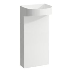LAUFEN SONAR Voľne stojace umývadlo, bez armatúrnej dosky bez otvoru pre batériu, bez prepadu, SaphirKeramik, 410x380 mm, farba Biela, H8113410001121