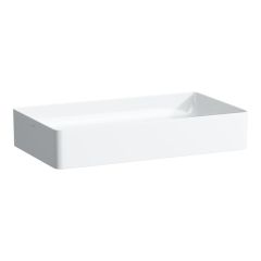 LAUFEN LIVING BY LAUFEN Umývadlová misa bez otvoru pre batériu, bez prepadu, SaphirKeramik, 600x340 mm, farba Biela, H8114340001121