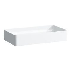 LAUFEN LIVING BY LAUFEN Umývadlová misa bez otvoru pre batériu, bez prepadu, SaphirKeramik, 600x340 mm, farba Biela LCC, H8114344001121